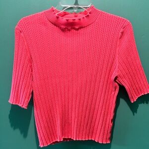 Bóden Pink Ribbed Knit Women's Top